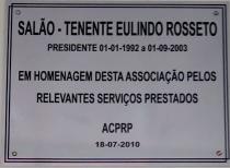 Homenagem ao Sr. Eulindo Rosseto